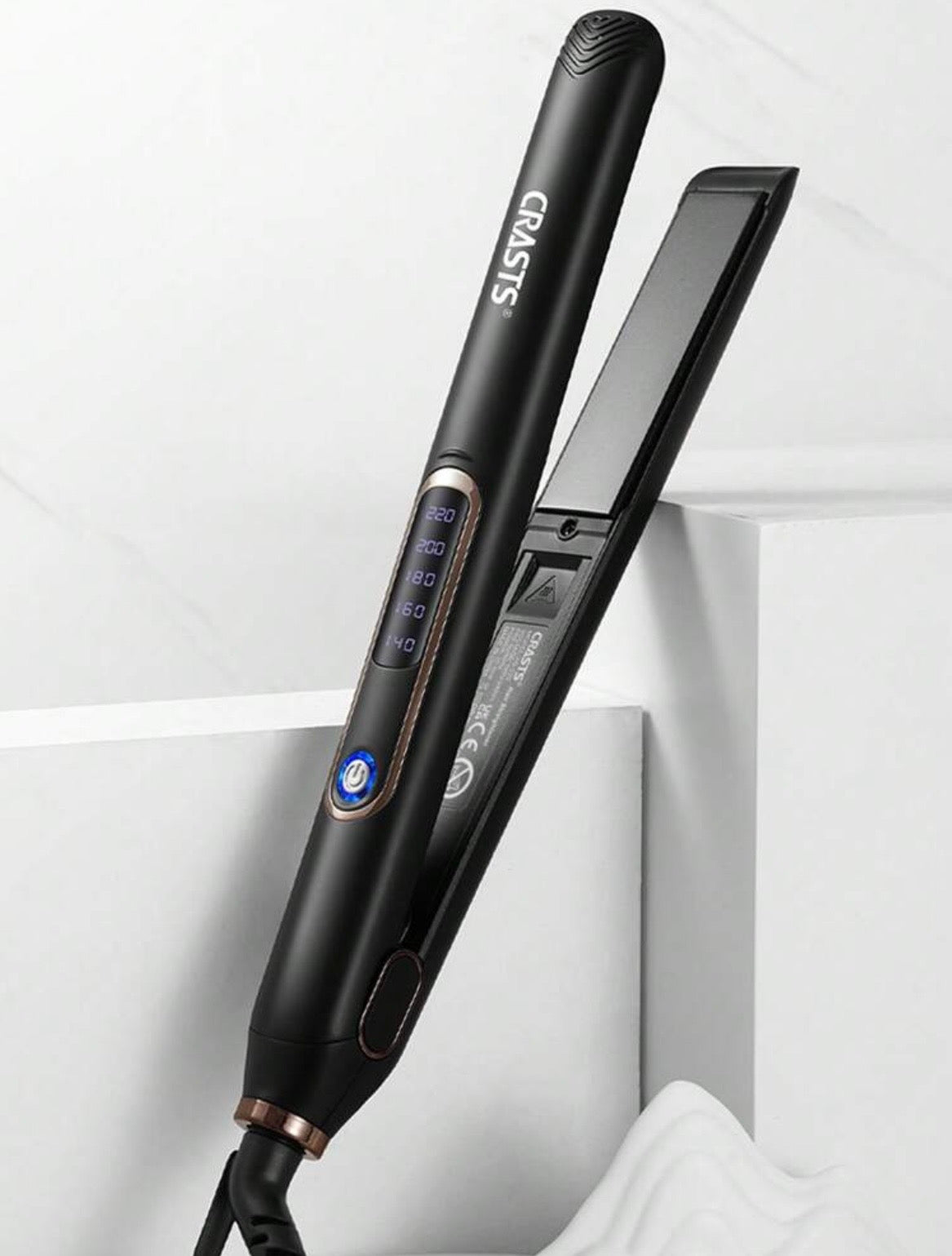 CRASTS Rapid heating titanium alloy flat iron hair straightener