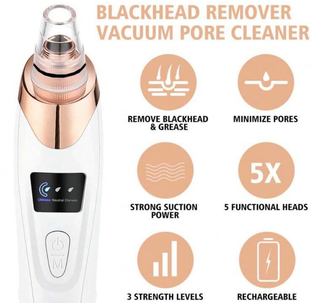 Blackhead remover and vacuum pore cleaner